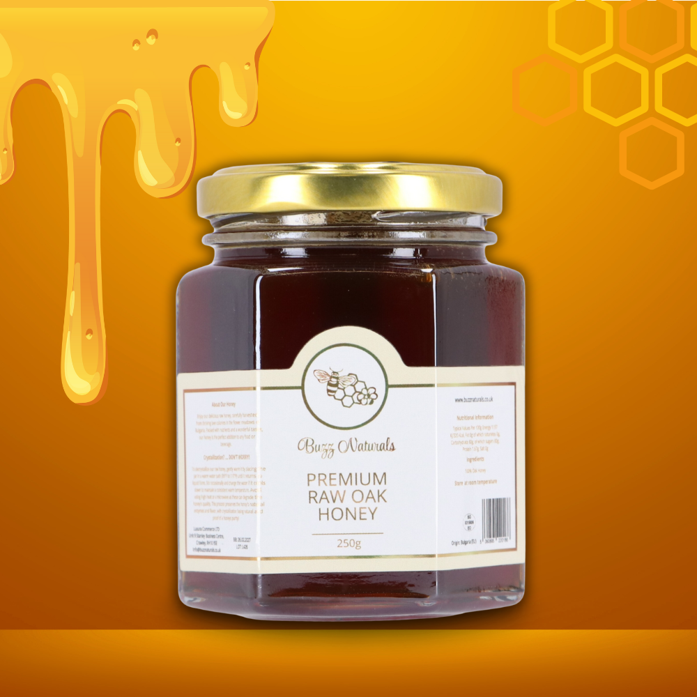 Buzz Premium Raw Oak Honey 250g
