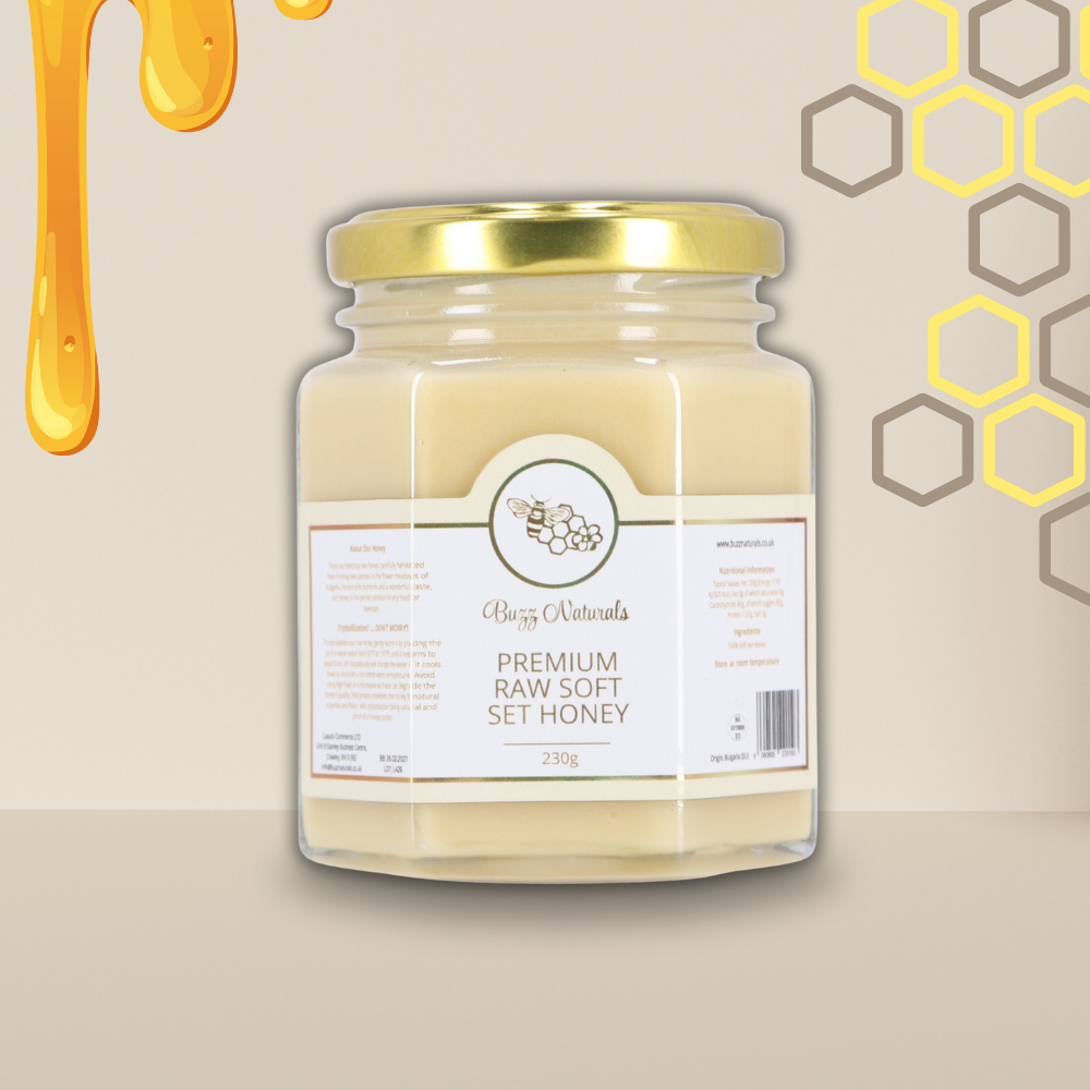 Buzz Premium Raw Soft Set Honey 230g