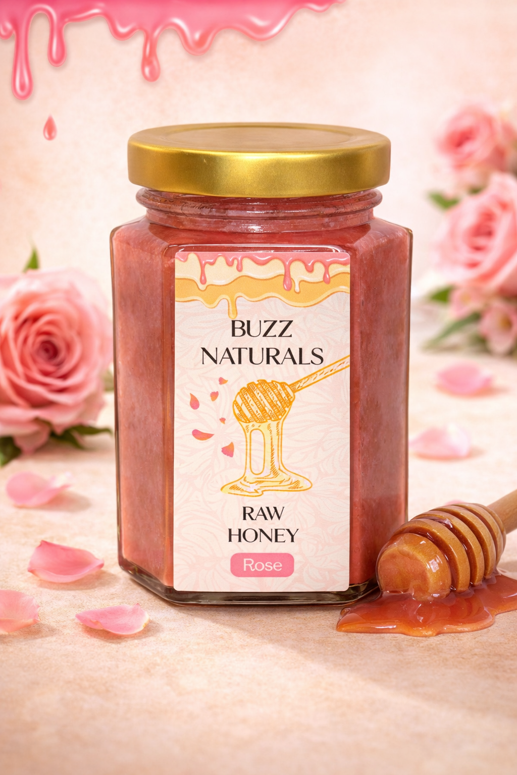 Raw Rose Honey 250g